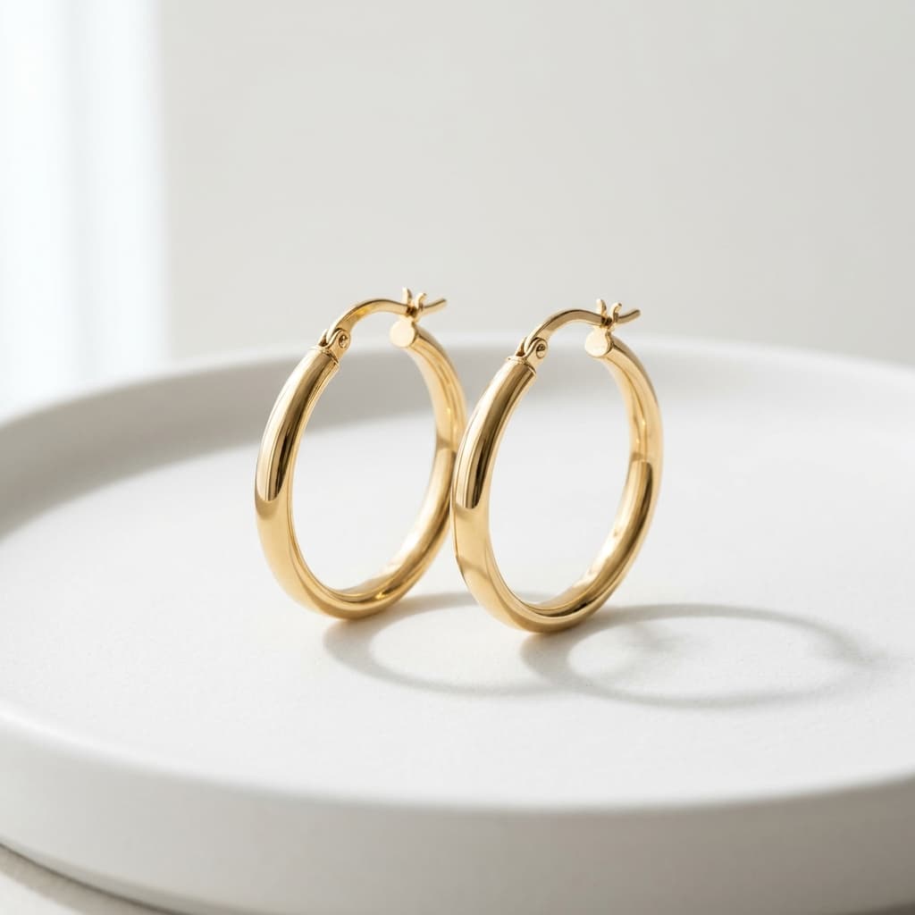 Gold Hoop Earrings