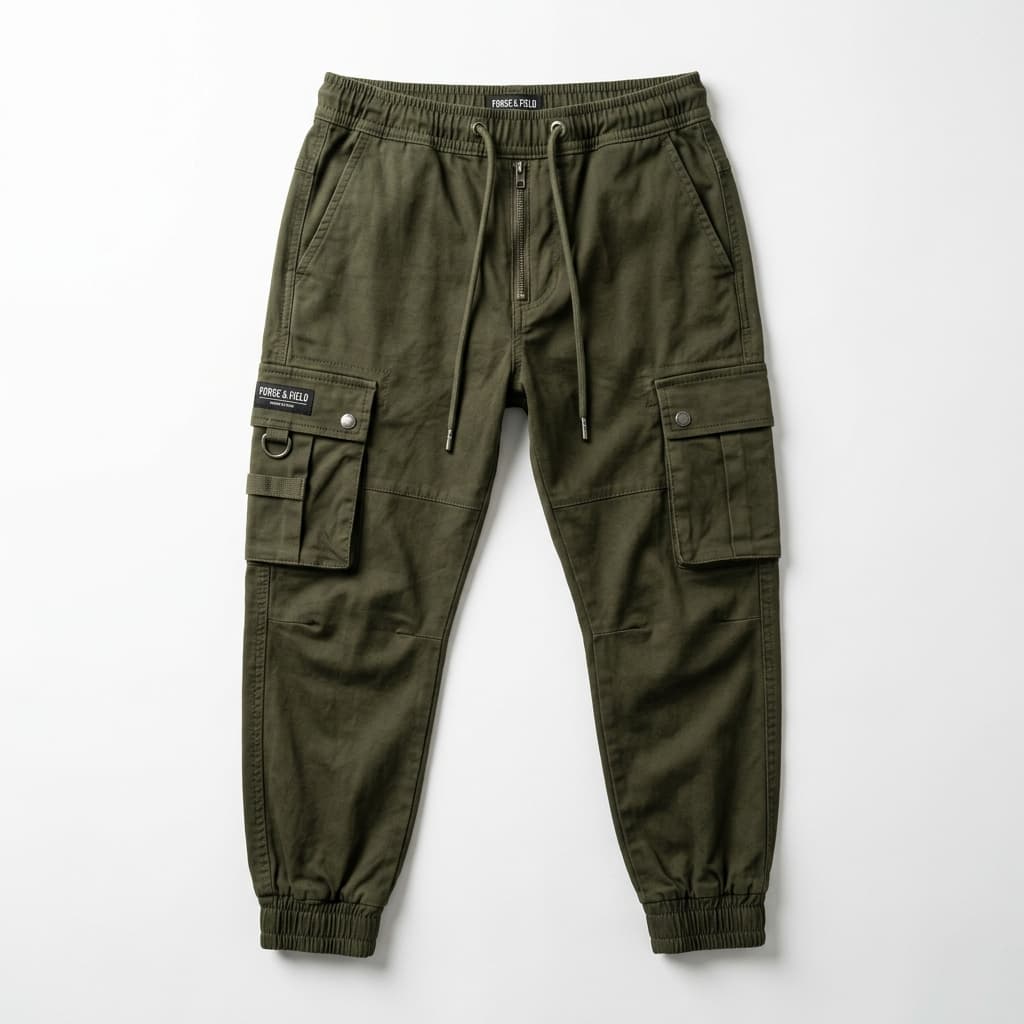 Olive Cargo Joggers
